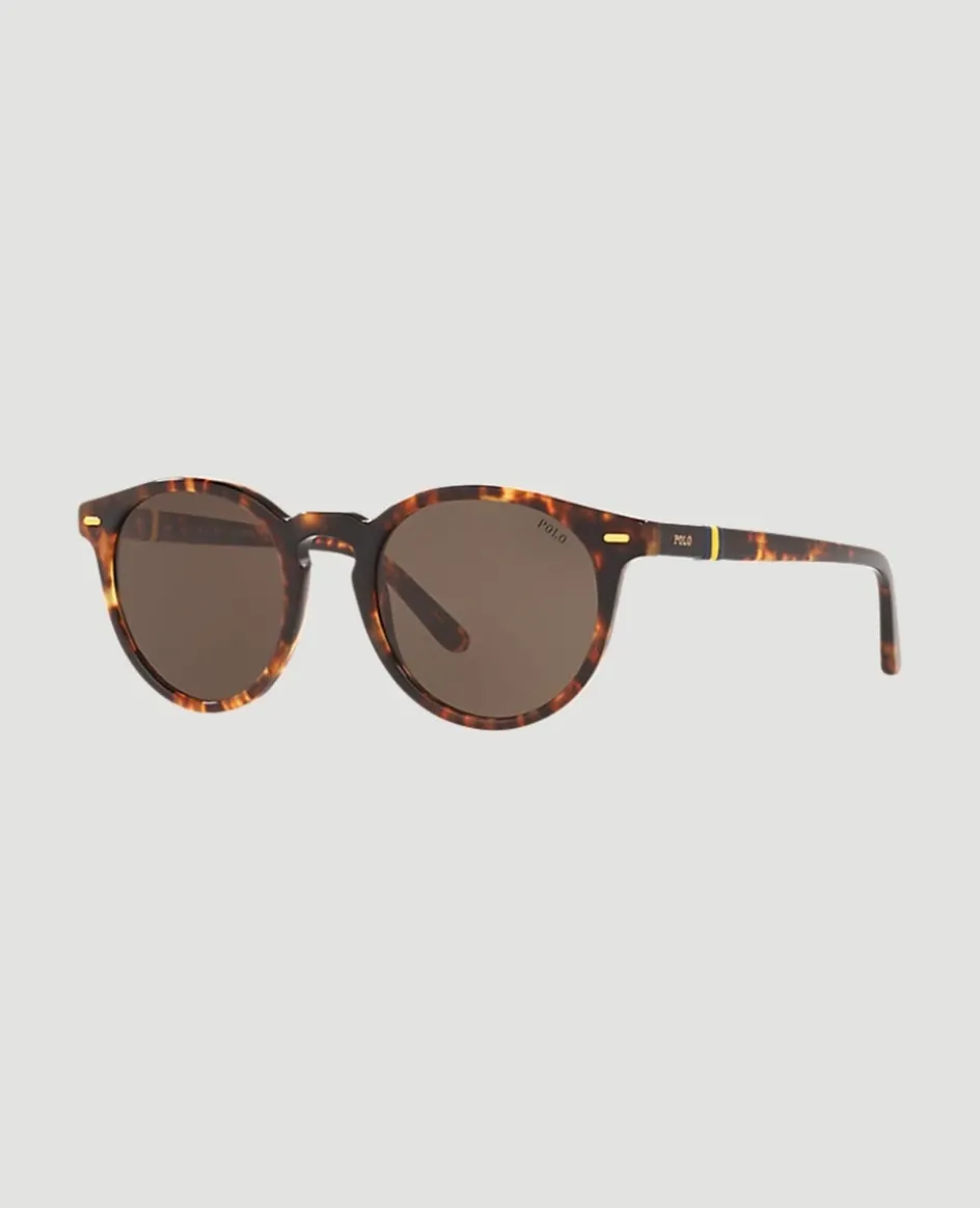 Wimbledon Polo Ralph Lauren X Shiny Havana Polo Sunglasses- Sunglasses