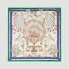 Wimbledon Silk Scarf - Trophy - 70x70-Women Scarves|Accessories