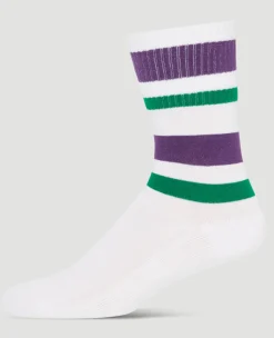 Wimbledon Socks Crew Ankle Stripe- Accessories