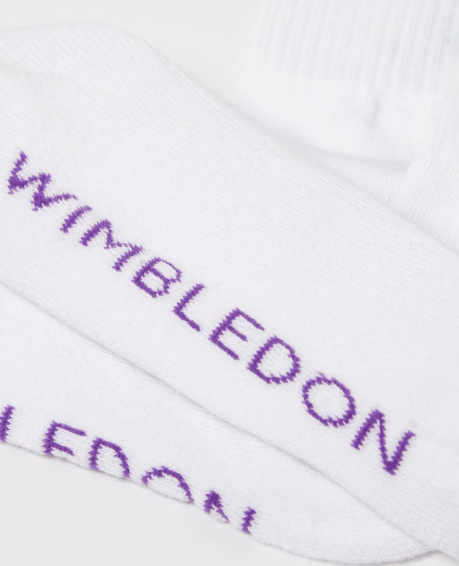 Wimbledon Socks Crew Cuff Stripe- Accessories
