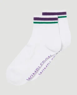 Wimbledon Socks Short Cuff Stripe- Accessories