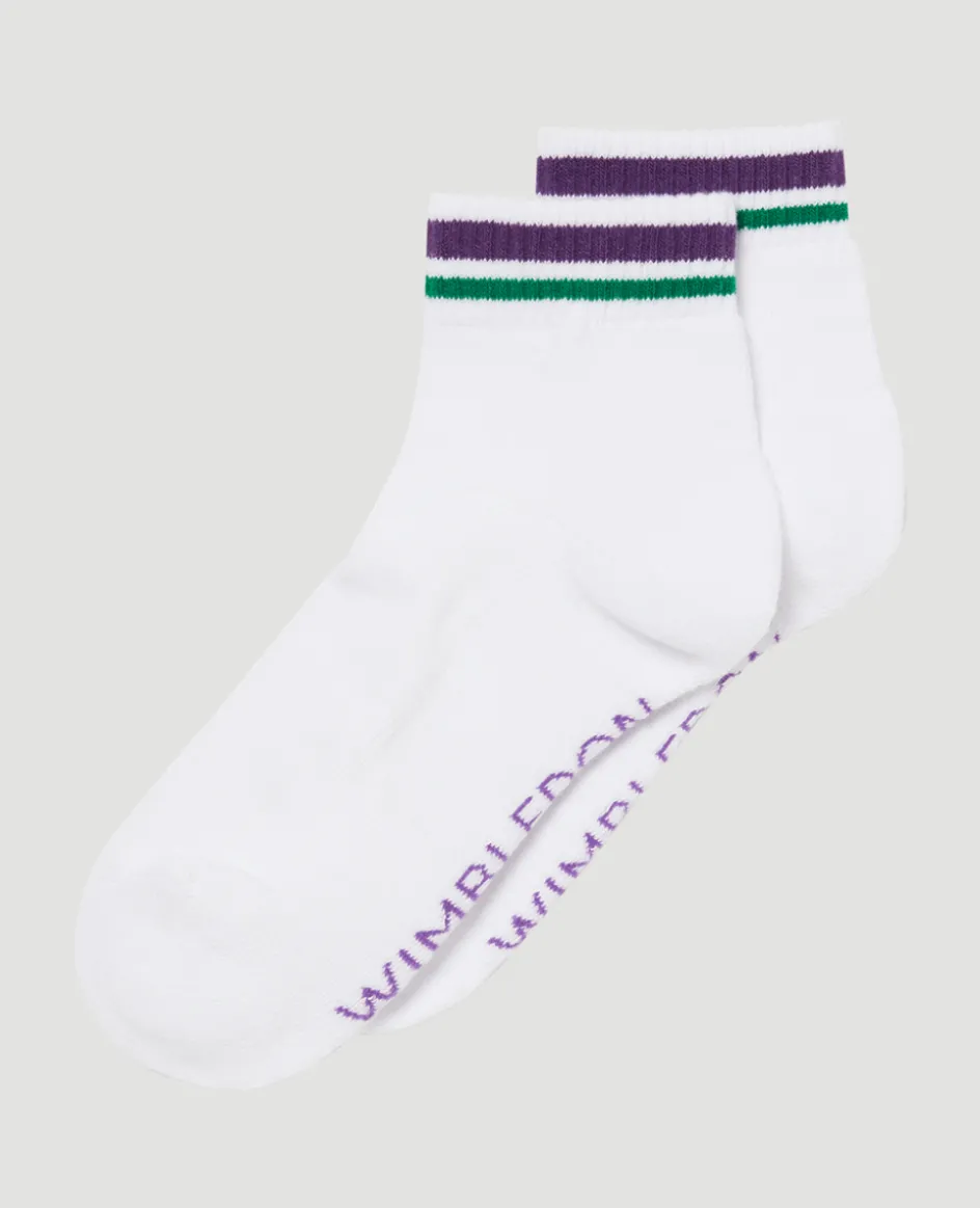 Wimbledon Socks Short Cuff Stripe- Accessories