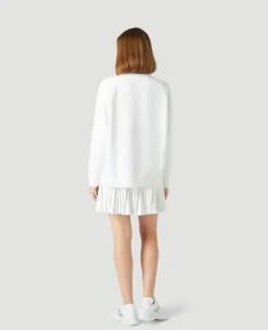 Wimbledon Strawberry Icon Sweater in White-Women Sweatshirts & Hoodies