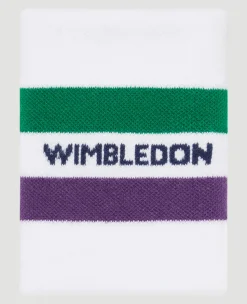 Wimbledon Sweatband Large Single - White- Accessories