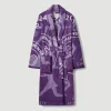 Wimbledon The Championships 2024 Cotton Towelling Robe in Purple- Towels