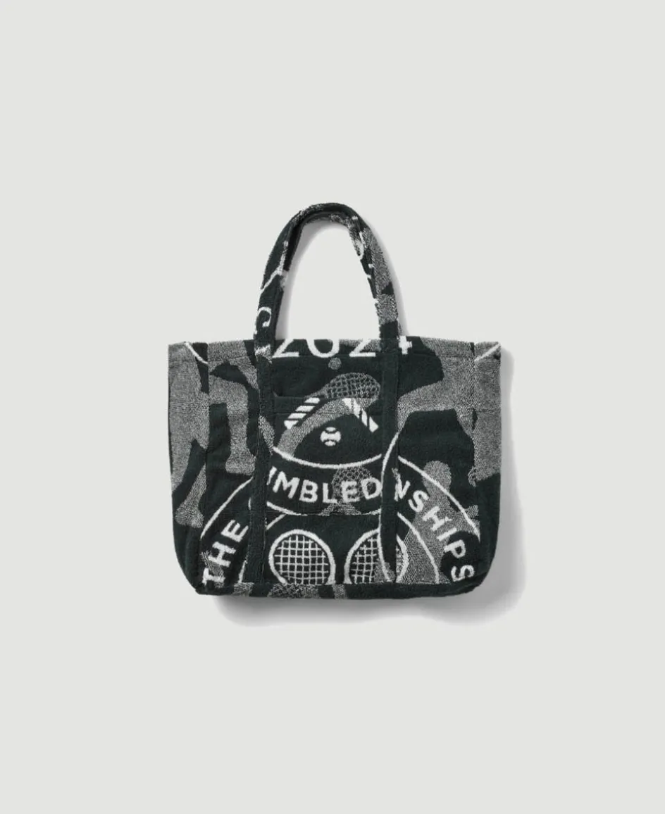 Wimbledon The Championships 2024 Cotton Towelling Tote in Green- Tote