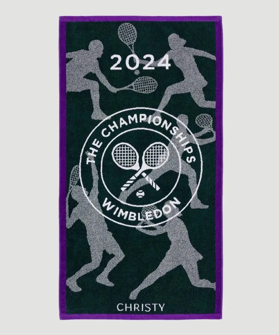 Wimbledon Championships Giant Towel 2024 - Classic Green & Purple- Towels