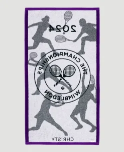 Wimbledon Championships Towel 2024 - Classic Green & Purple- Towels