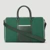 Wimbledon Leather & Canvas Weekend Bag - Botanical- Travel