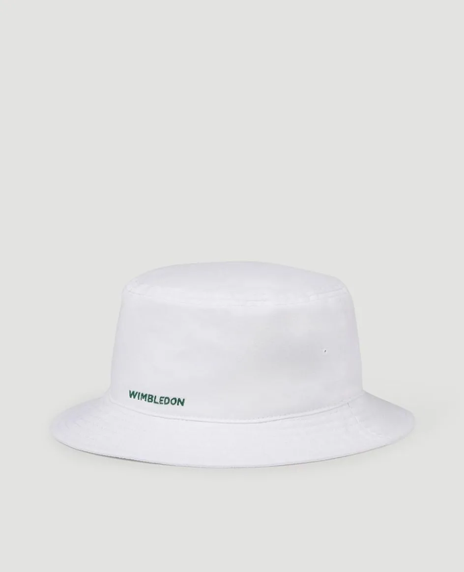 Wimbledon Strawberry Bucket Hat - White- Bucket Hat