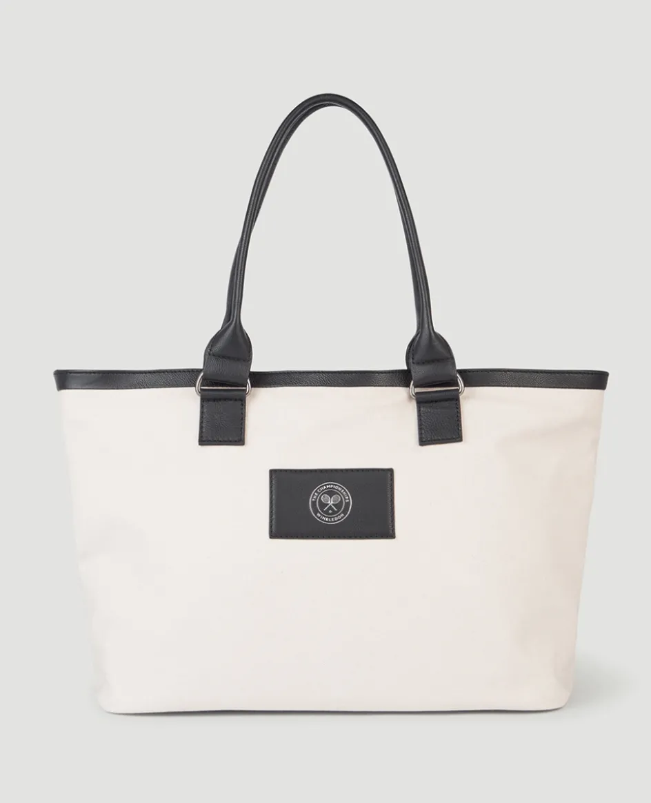 Wimbledon SW19 Tote Bag - Cream- Tote