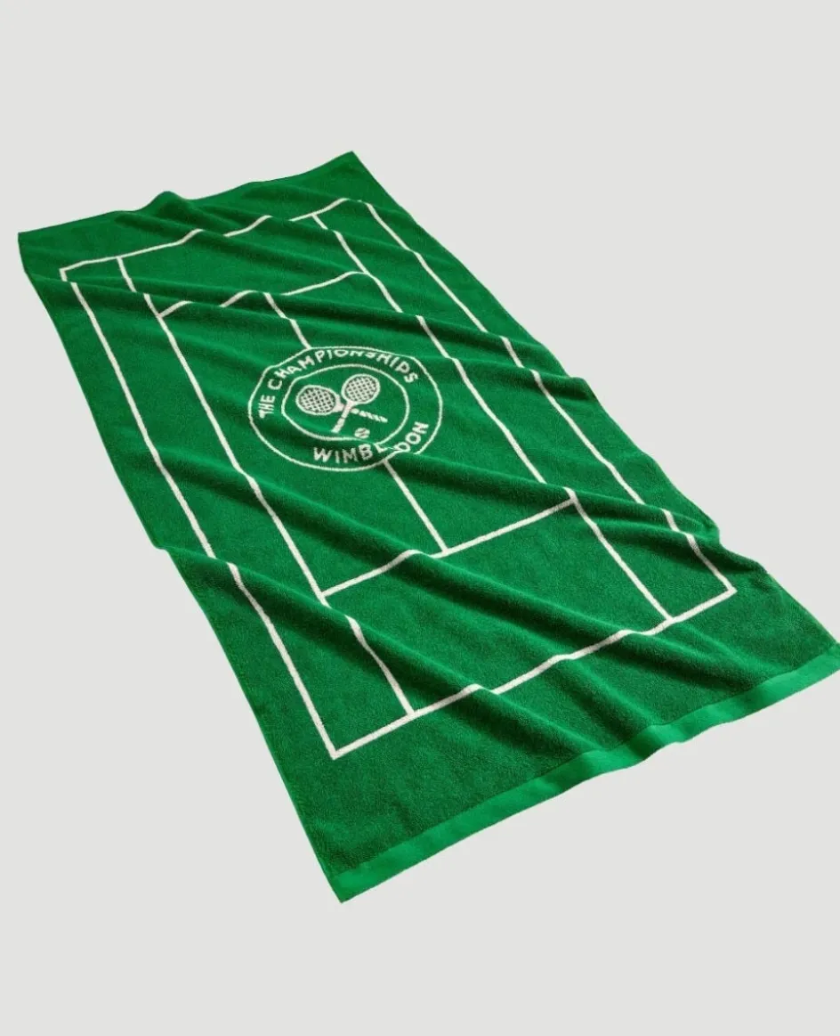 Wimbledon Tennis Court Beach Towel - Oversized- Towels