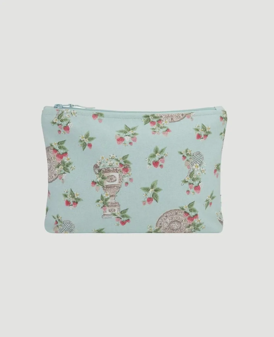 Wimbledon Trophies & Strawberries Canvas Washbag- Travel