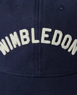 Wimbledon Wordmark Cap in Navy- Baseball Cap