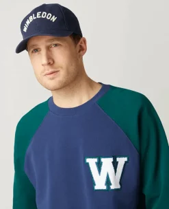 Wimbledon Wordmark Cap in Navy- Baseball Cap