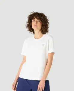 Wimbledon Womens Brushstrokes T-Shirt - White-Women Tops & T-Shirts