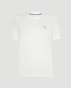 Wimbledon Womens Brushstrokes T-Shirt - White-Women Tops & T-Shirts
