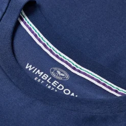 Wimbledon Womens Championships Logo T-Shirt - Navy-Women Tops & T-Shirts