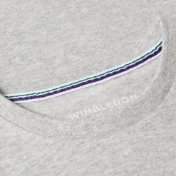 Wimbledon Womens Championships Logo T-Shirt - Grey-Women Tops & T-Shirts