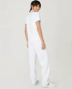 Wimbledon Women's Core Performance Polo - White-Women Tops & T-Shirts|Tops & T-Shirts