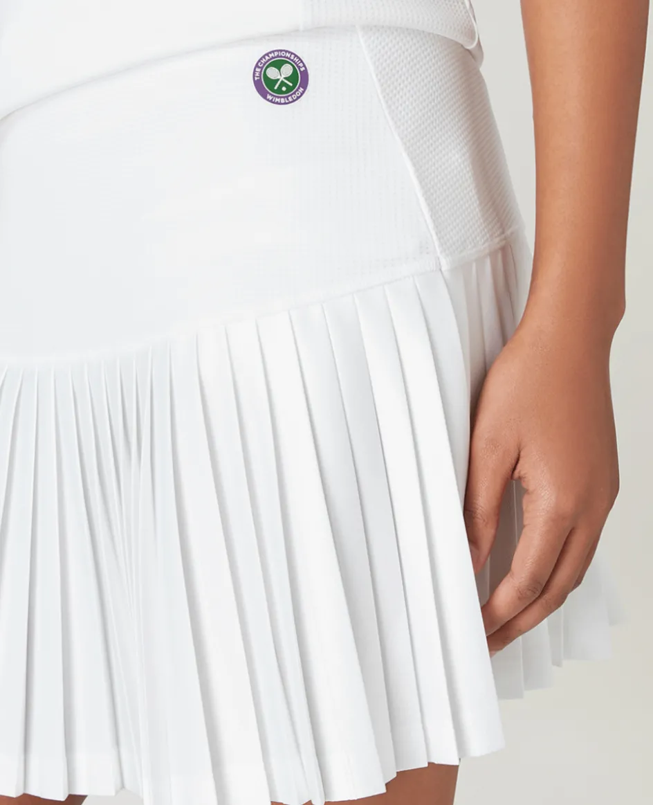 Wimbledon Women's Core Performance Skort - White-Women Dresses & Skorts|Dresses & Skirts