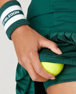 Wimbledon Women's Core Performance Skort - Green-Women Dresses & Skorts|Dresses & Skirts