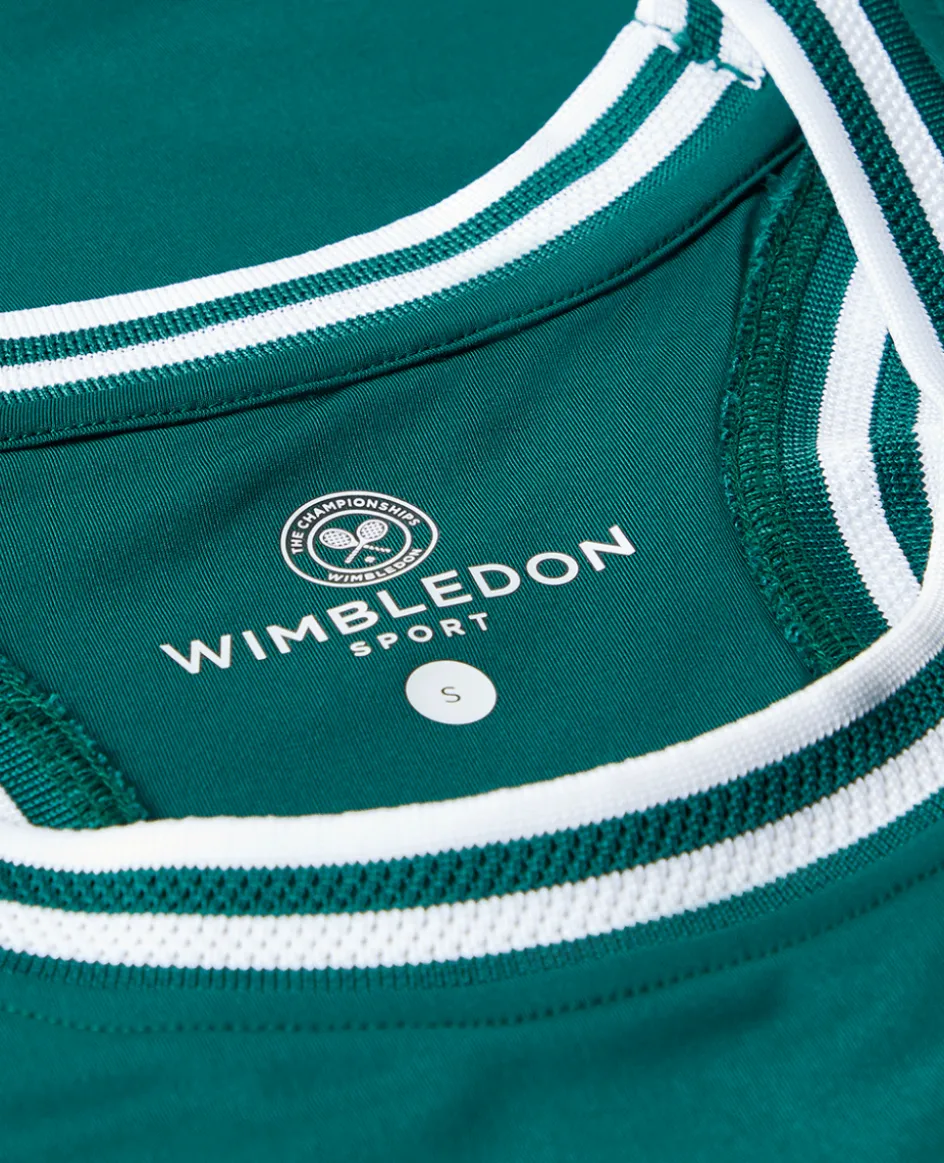 Wimbledon Women's Core Performance Tank - Green-Women Tops & T-Shirts