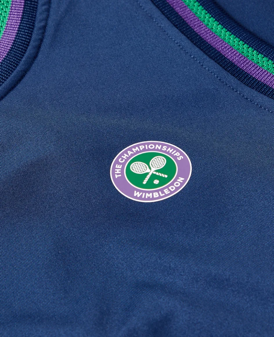 Wimbledon Women's Core Performance Tank - Navy-Women Tops & T-Shirts|Tops & T-Shirts