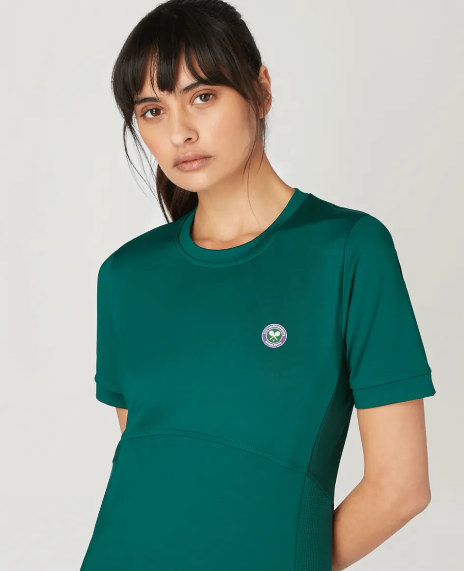 Wimbledon Women's Core Performance Tee - Green-Women Tops & T-Shirts