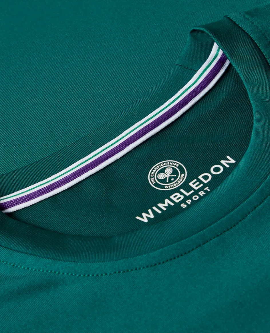 Wimbledon Women's Core Performance Tee - Green-Women Tops & T-Shirts