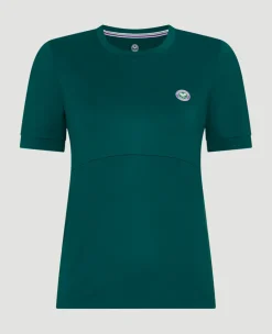 Wimbledon Women's Core Performance Tee - Green-Women Tops & T-Shirts
