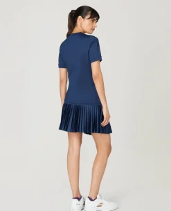 Wimbledon Women's Core Performance Tee - Navy-Women Tops & T-Shirts|Tops & T-Shirts