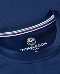 Wimbledon Women's Core Performance Tee - Navy-Women Tops & T-Shirts|Tops & T-Shirts