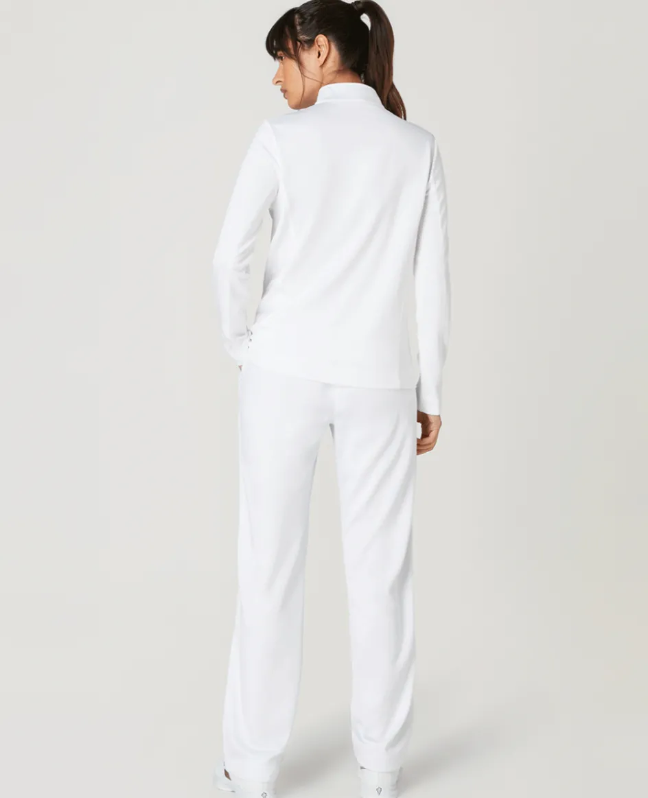 Wimbledon Women's Core Performance Track Pant - White-Women Trousers & Shorts|Trousers & Shorts