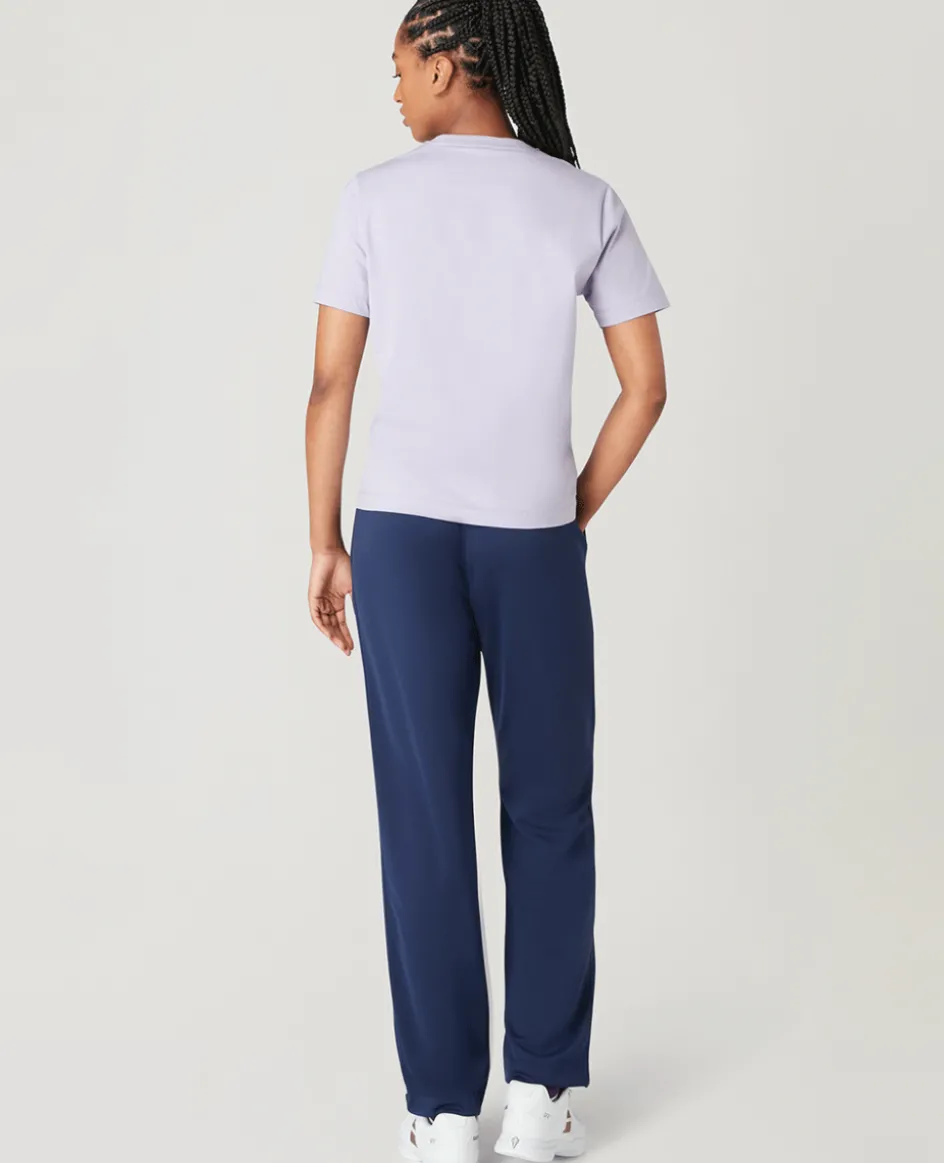 Wimbledon Womens 3D Logo T-Shirt - Lilac-Women Tops & T-Shirts