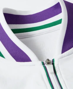 Wimbledon Womens Full Zip Jacket - White-Women Sweatshirts & Hoodies|Jackets & Coats