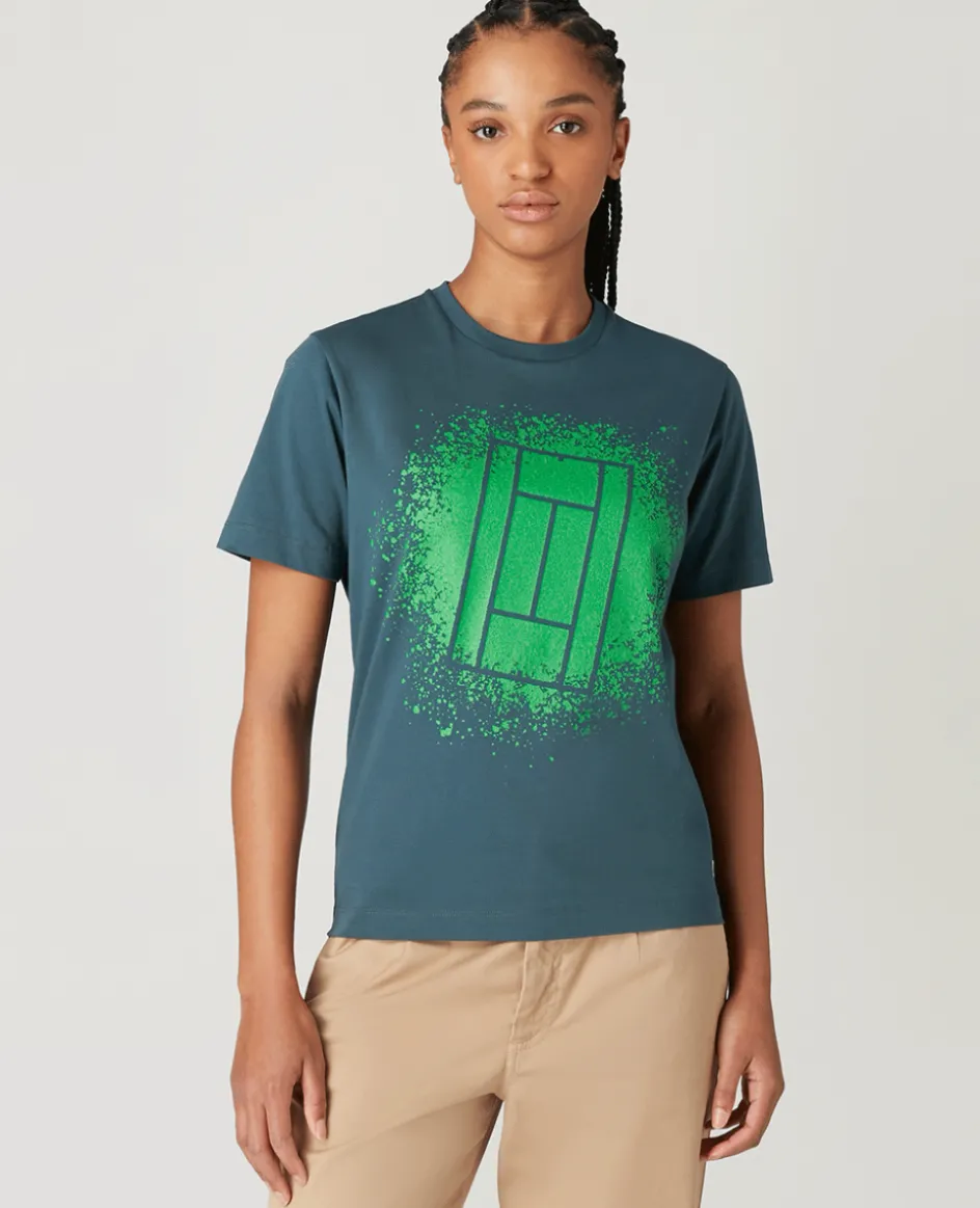 Wimbledon Womens Grass Court T-Shirt-Women Tops & T-Shirts