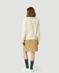 Wimbledon Womens Knit Cardigan - Cream-Women Knitwear