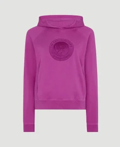 Wimbledon Womens Logo Hoodie - Purple-Women Sweatshirts & Hoodies