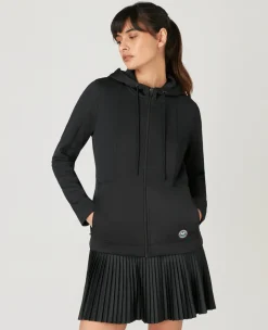 Wimbledon Womens Performance Hoody - Black-Women Sweatshirts & Hoodies|Sweatshirts & Hoodies