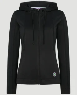 Wimbledon Womens Performance Hoody - Black-Women Sweatshirts & Hoodies|Sweatshirts & Hoodies