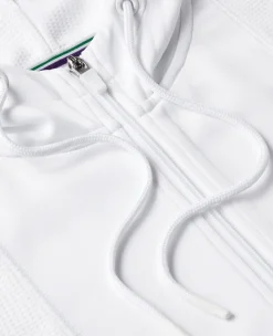 Wimbledon Womens Performance Hoody - White-Women Sweatshirts & Hoodies|Sweatshirts & Hoodies