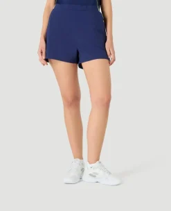 Wimbledon Womens Performance Piping Shorts - Navy-Women Trousers & Shorts|Trousers & Shorts