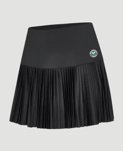 Wimbledon Womens Performance Skort - Black-Women Dresses & Skorts|Dresses & Skirts