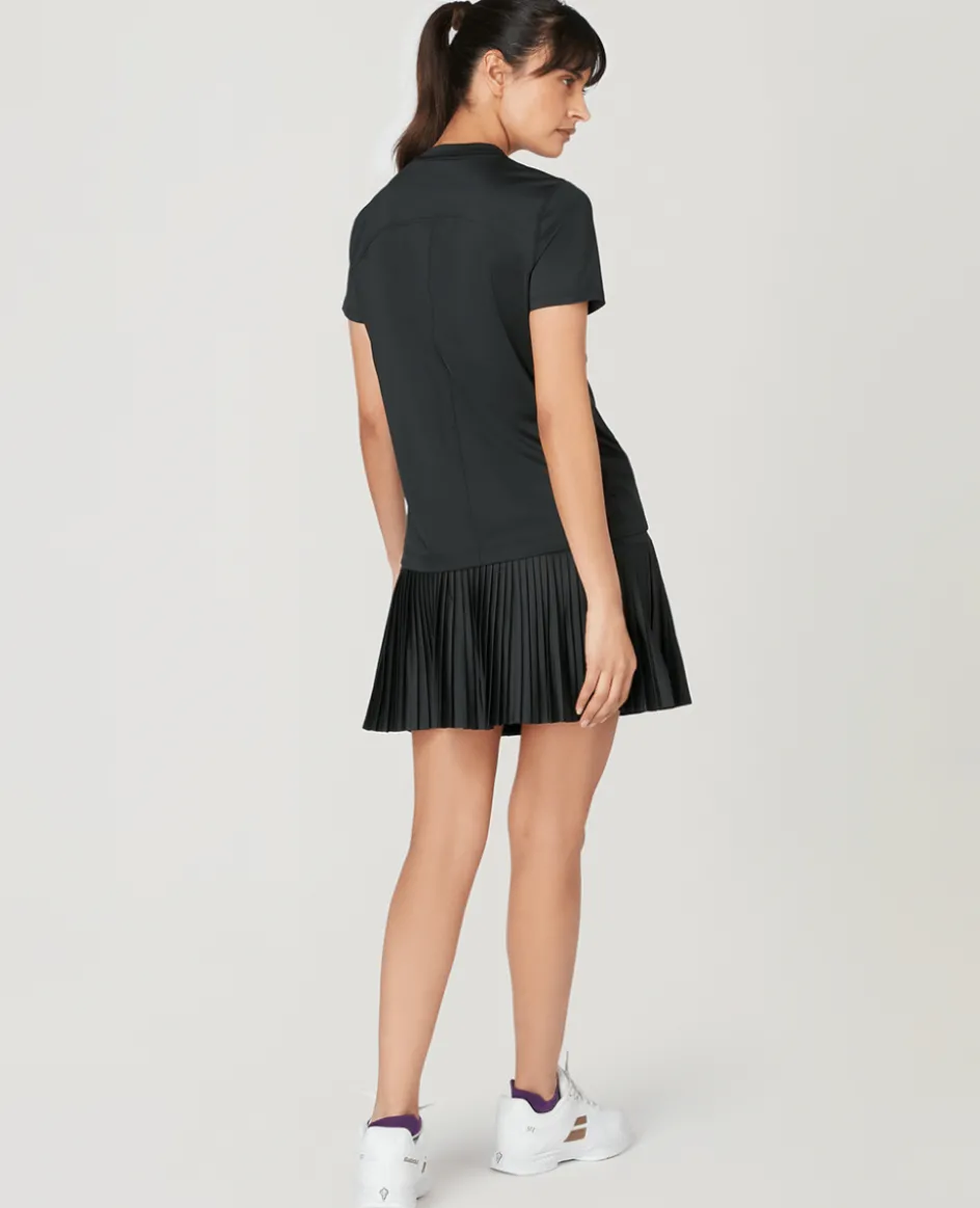 Wimbledon Womens Performance T-Shirt - Black-Women Tops & T-Shirts|Tops & T-Shirts