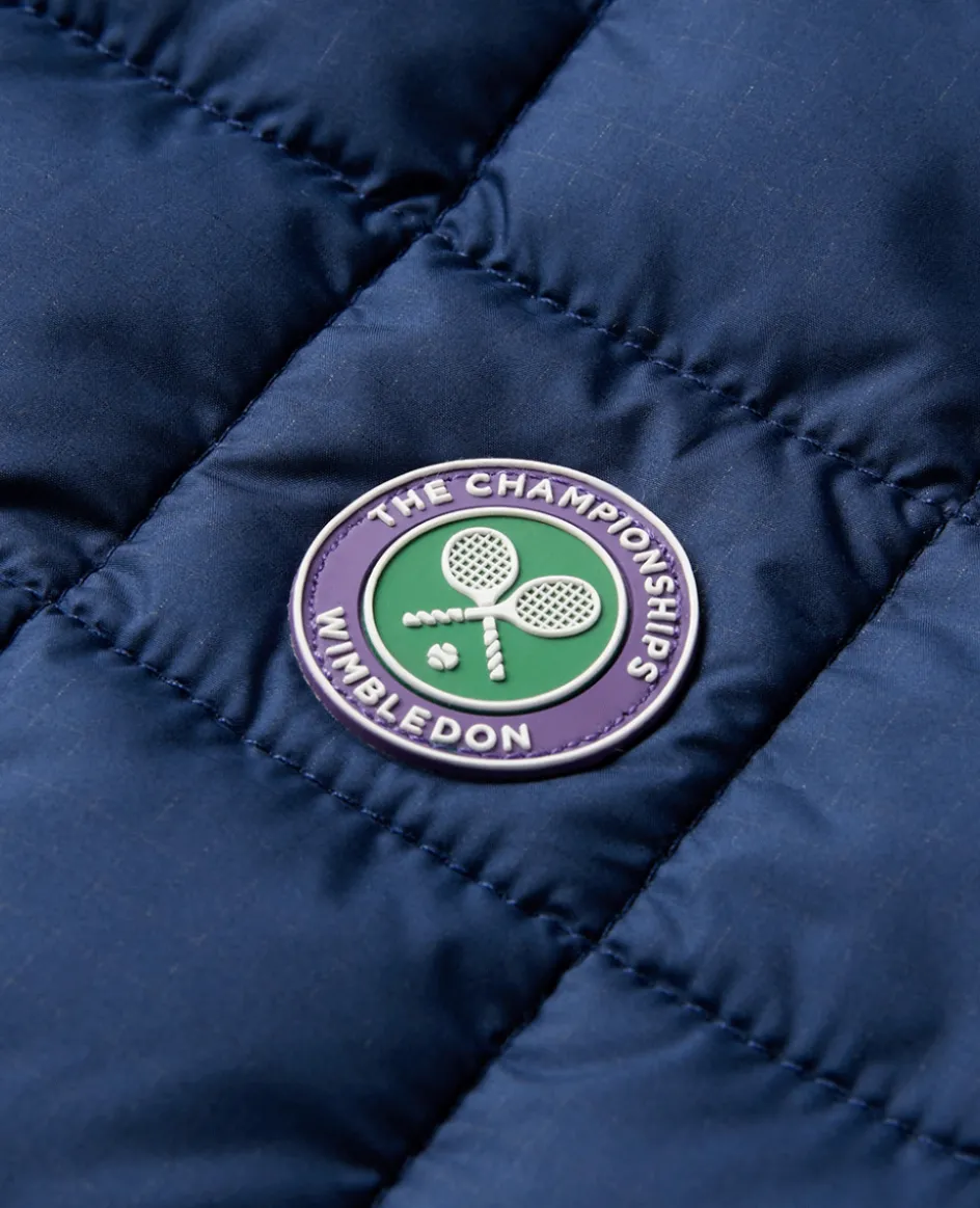 Wimbledon Womens Quilted Jacket - Navy-Women Jackets & Coats