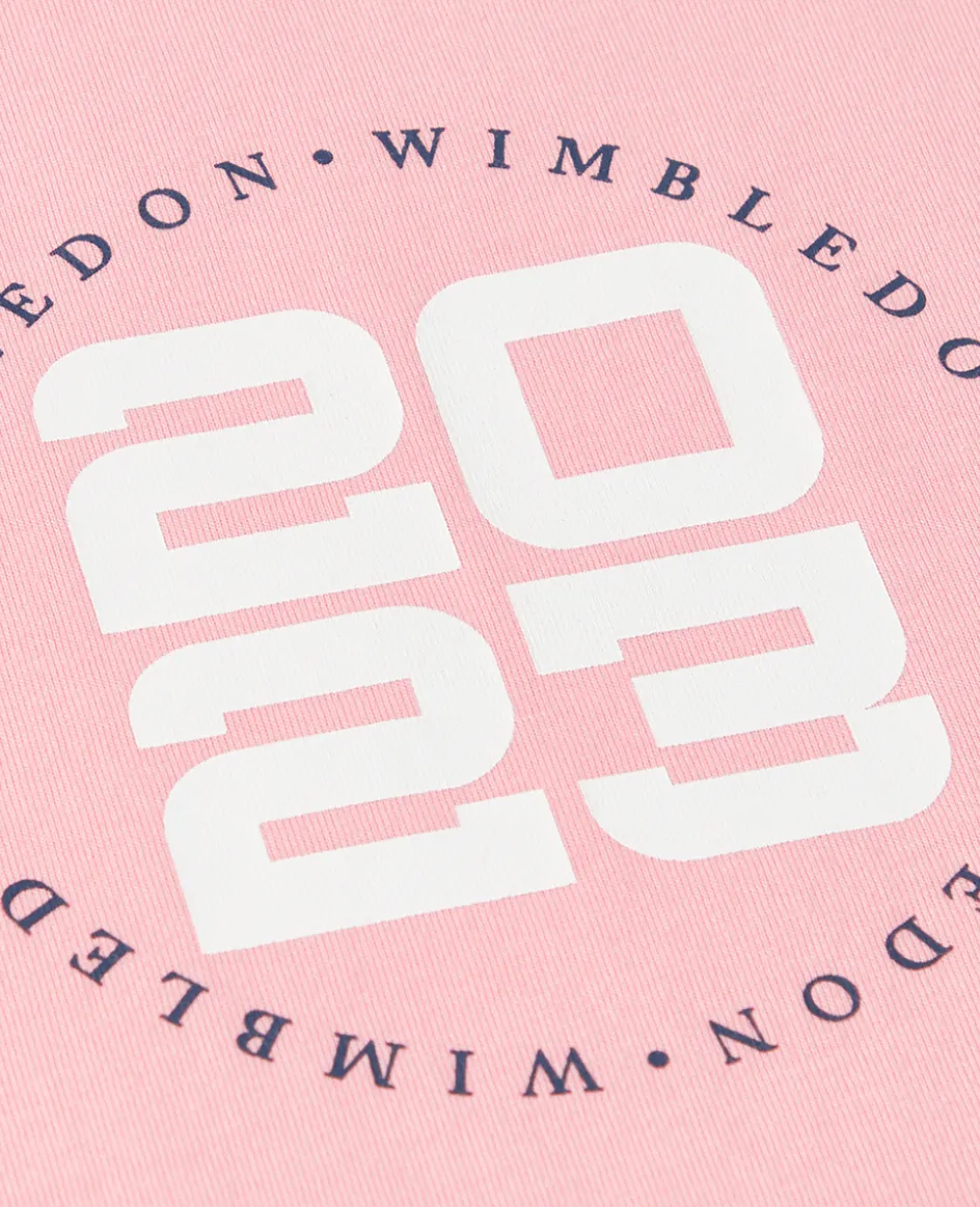 Wimbledon Women's 2023 Roundel T-Shirt - Pink-Women Tops & T-Shirts