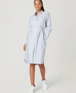 Wimbledon Womens Shirt Dress - Blue-Women Dresses & Skirts