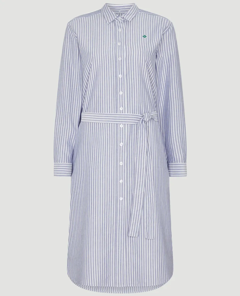 Wimbledon Womens Shirt Dress - Blue-Women Dresses & Skirts