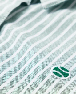 Wimbledon Womens Shirt Dress - Green-Women Dresses & Skirts